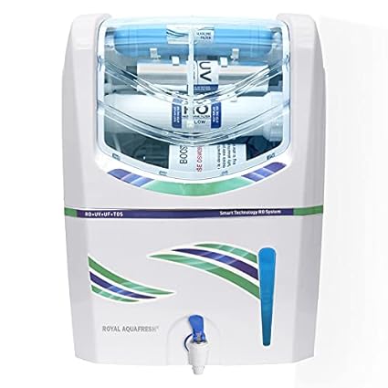 Aquafresh Crux Tpt RO + UV + UF + TDS 12 liter Water Filter Electric Water Purifier Fully Automatic RO Water Purifier Wall Mountable For Home and Office (1 Year Warranty On Motor & SMPS)