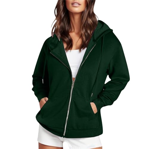 Sweat-shirt tendance manches longues boutonnière col V pour femme