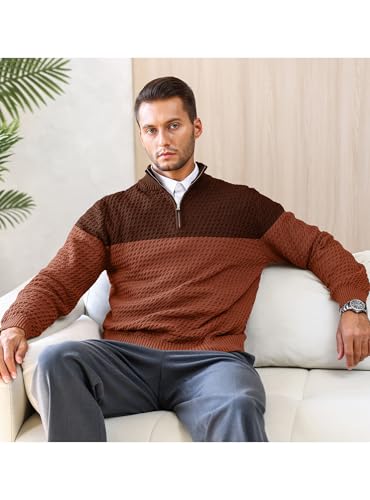 Pull chaud confortable pour homme coupe ajustée contre le froid