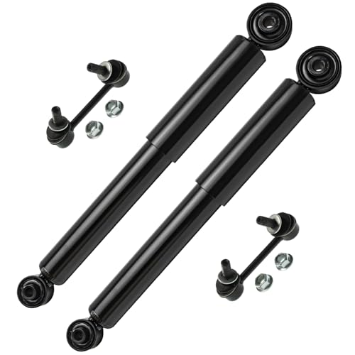 Image of Detroit Axle - Rear 4pc Shock Absorbers Kit for Lexus RX350 RX450h RX350L RX450hL Toyota Highlander, 2 Sway Bars 2 Shock Absorbers Replacement