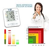 Get Fit Blood Pressure Monitor CE Approved UK for Home Use - Medical Upper Arm Blood Pressure Machine - Heart Rate Monitor - Hypertension Detector - Adjustable 22-42cm Large Adult Cuff - LCD Display - Image 5