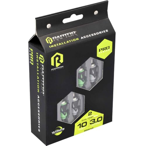 Cable RCA de 2 canales Raptor con aislamiento flexible y longitud de 10 pies 6
