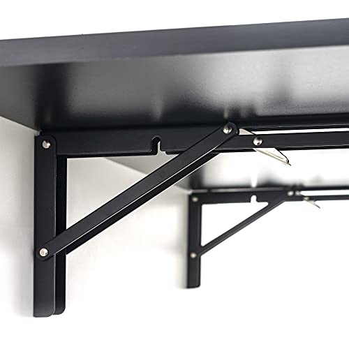 Mesa Dobrável Bemfixa 9823 80x41cm em MDP, BemFixa, Preto