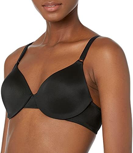 Warner's Women's Cushioned Underwire Lightly Lined T-Shirt Bra 1593, Rich Black, 36C