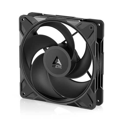 ARCTIC P14 Pro Reverse - 140 mm Ventilador Prémium con flujo de aire inverso, Ventilador PWM con divisor de cable en Y, 400-2650 rpm, 0 rpm <5% PWM, cojinete hidrodinámico, 4-Pin - Negro