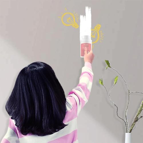 Hpbaggy Wand Reparatur Rollbürste mit Wandreparaturpaste,Wandfarbe ausbessern weiß 100g,Wandfarbe Kleiner Roller,Fleckenentferner wand,für Graffiti Kratzer Flecken Risse und Beschädigte Wände