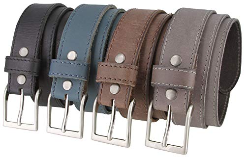 Made in Italy Casual Full Grain Leather Casual Jeans Belt3