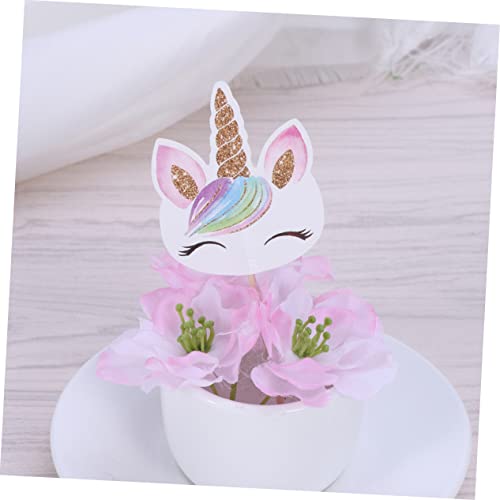 HOLIDYOYO 24 Pçs Cupcake Topper De Cupcake De Aniversário Enfeite De Cupcake Decoração De Bolo Decor