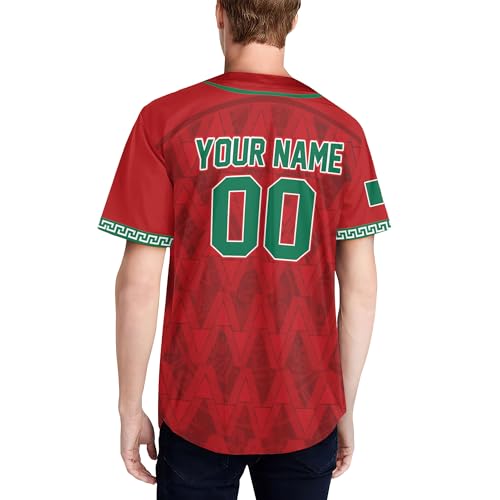 Personalized Mexico Jerseys for Men, Mexico Jersey Men, Mexico Jersey Baseball, Mexico Soccer Jersey miniatura 6