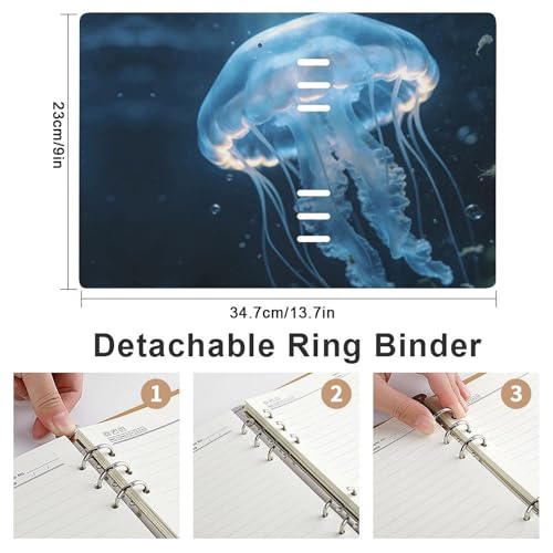 Cahier à anneaux rechargeable Jellyfish A5 pour ne plus perdre vos notes