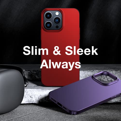 TORRAS Slim Fit Designed for iPhone 14 Pro Max Case 6.7 inch, Ultra-Thin 14 Pro Max Case 2022, Lightweight Hard PC Cover Phone Cases for iPhone 14 Pro Max Phone Case Red, OriginFit — view 6