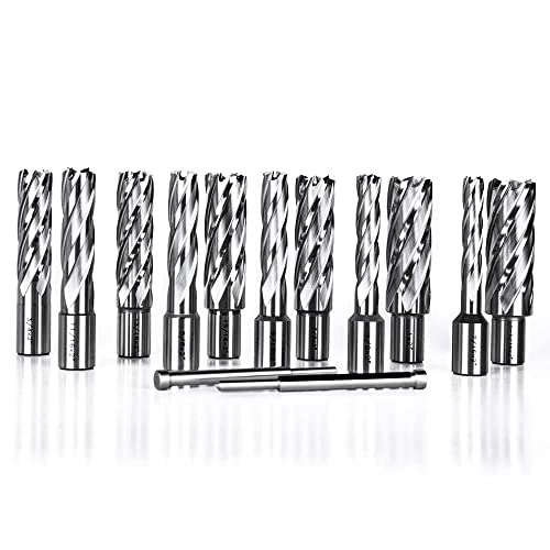 Oscarbide AN Nular Cutter Set 13Pieces,2"Cutting Depth,3/4"Weldon Shank And 7/16 To 1-1/16 Inch Cutting Diameter Mag Drill Bits thumb #7