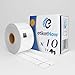 Produktbild EtiketNow - 10 Rollen Brother DK-11208 kompatiblen Etiketten, 400 Etiketten, 38 mm x 90 mm, Permanent, Weiß, mit wiederverwendbarem Halter
