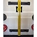 HulkFit Pro Series 2.35” x 2.35” Steel Folding Wall Mounted Power Rack Cage with Attachment Accessories - J Hooks and Height Adjustable Pull Up Bar
