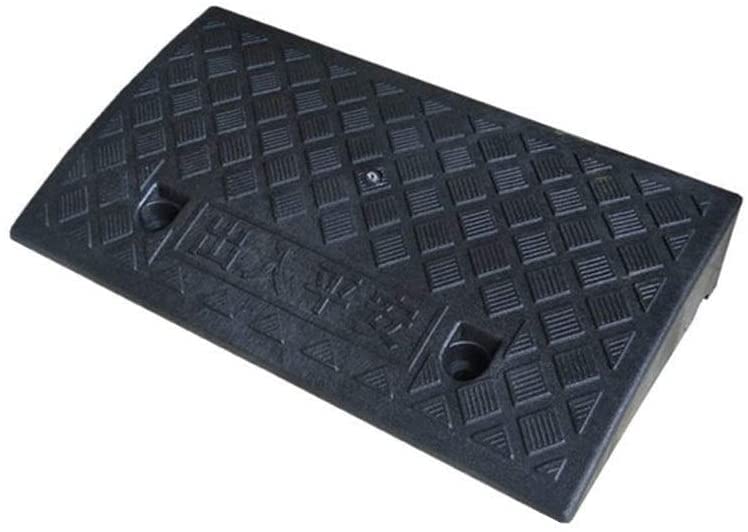 Rampe de seuil en plastique noir pour fauteuil roulant, tapis de marche 7-11 cm de hauteur