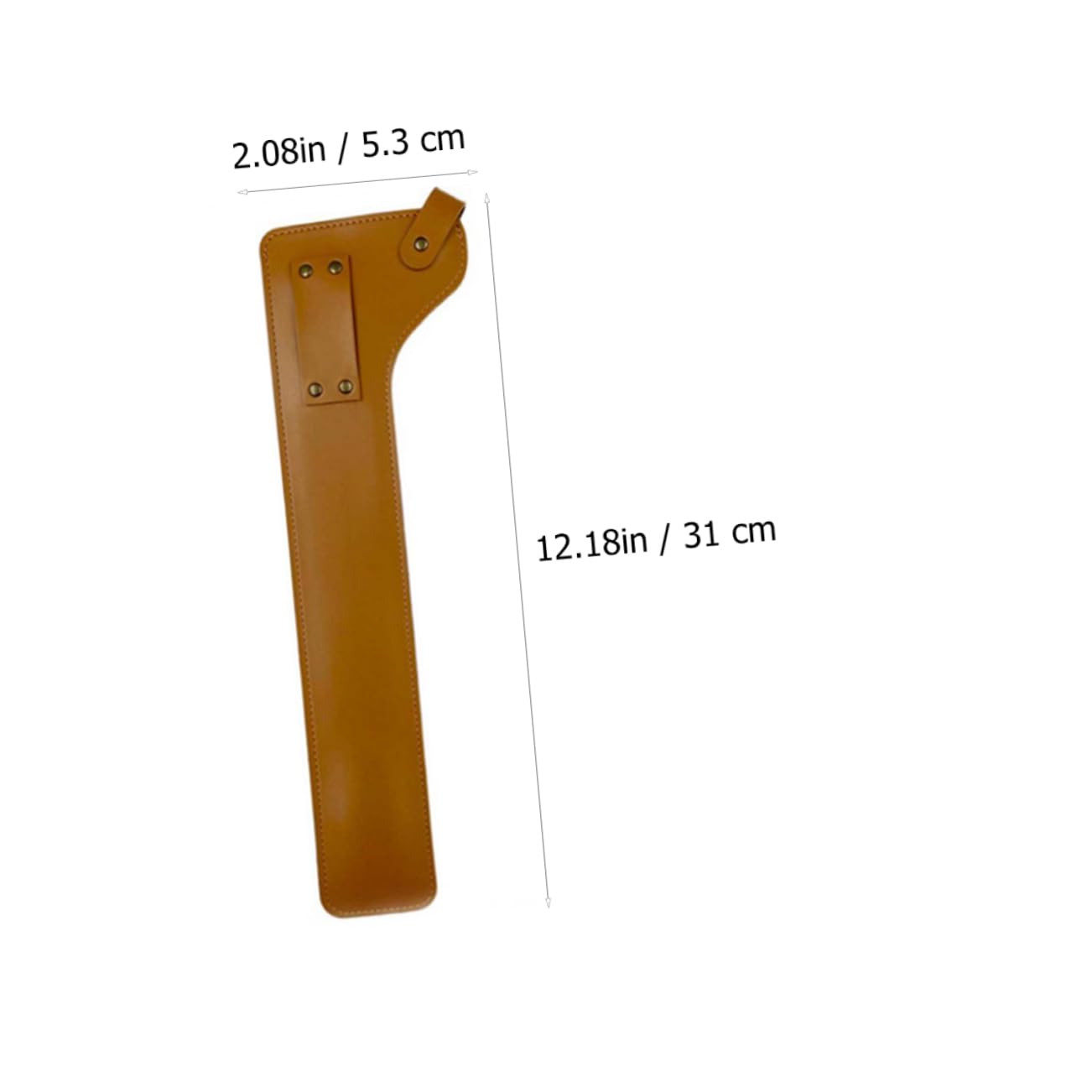 OFFSCH Leather Fire Tongs Cover Portable Bbq Picnic Tool Storage Bag for Outdoor Fire Pit Accessories