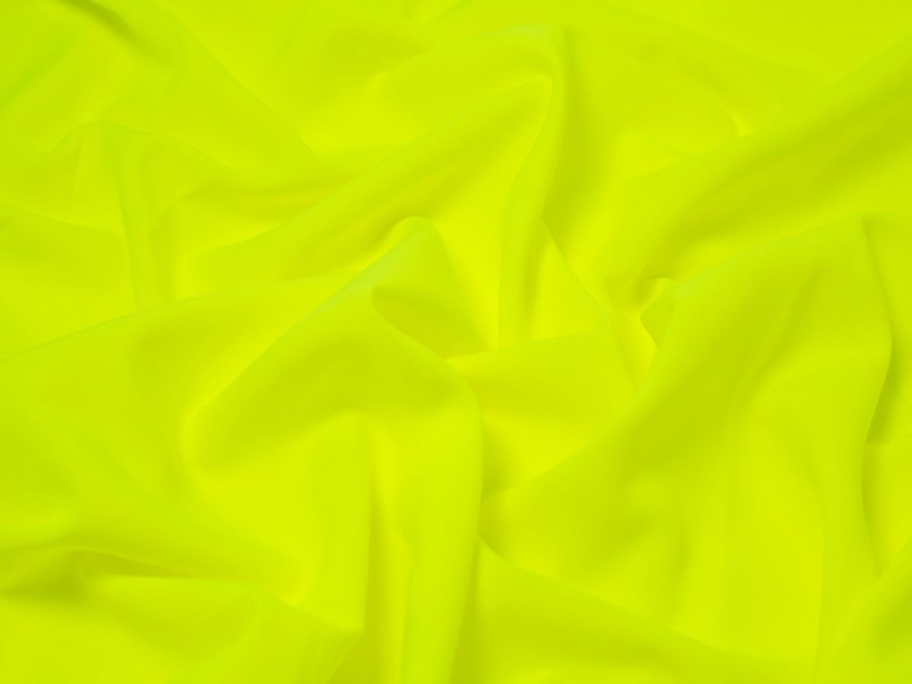 Minerva Fluorescent Yellow Polyester Suiting Fabric - Per Metre