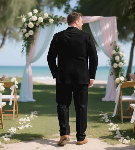 GATMSTZ Men's Big & Tall Suit Classic Fit 3-Piece Set3