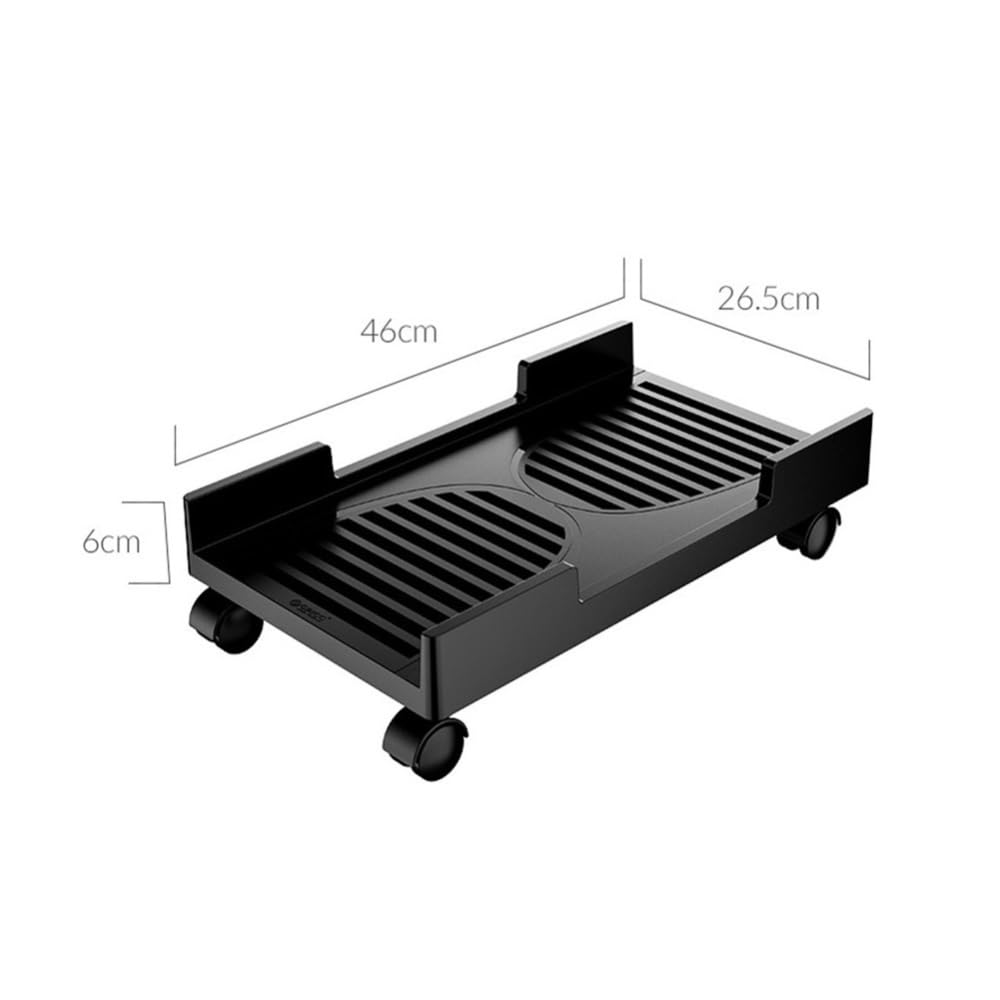 Akcesoria komputerowe PC Cases Cart Desktop PC Towers Stand, Mobile CPU Cooling Holder Bracket with 4 Rolling Caster Wheels Floor CPU Stand Fits Most PC Under Desk Stojak na wieżę komputerową