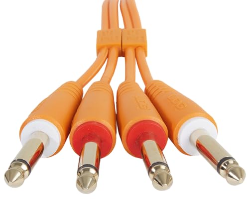 UDG Audio Cable Set 1/4'' Jack - 1/4'' Jack Orange Straight 3m - Image 4