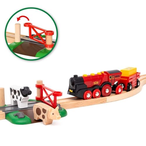 Brio World – Set Di Treni Lola Rossa | Pista In Legno Per Bambini | Treno Brio Bambini 3 Anni O Più | Idee Regalo | Regalo 3 Anni - 6