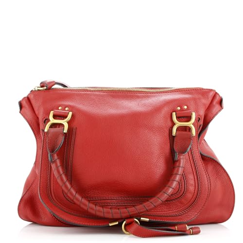 Pre-Loved Marcie Shoulder Bag Leather Large, Red