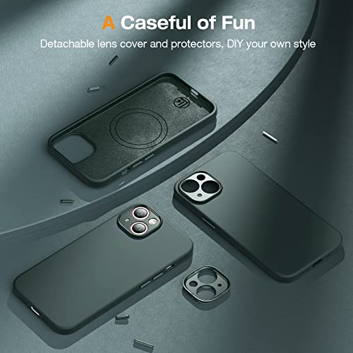 LK [5 in 1 Cover Compatibile con iPhone 14 con 2