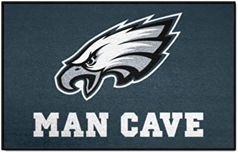 FANMATS 14353 Philadelphia Eagles Man Cave Starter Mat Accent Rug - 19in. x 30in. | Sports Fan Home Decor Rug and Tailgating Mat
