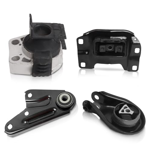 ENA Engine and Trans Mount Set of 4 Compatible with Mazda 3 5 2004 2005 2006 2007 2008 2009 2010 3 2.0L 2.3L No Turbo Automatic Transmission Replacement for A4404 A4405 A4418 A5312 9196 9222 3103 9632