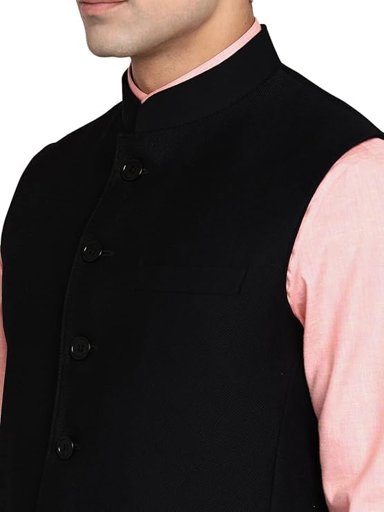 Image of DEIFIC Men's Export-Quality Indian Traditional Nehru Jacket /Waistcoat