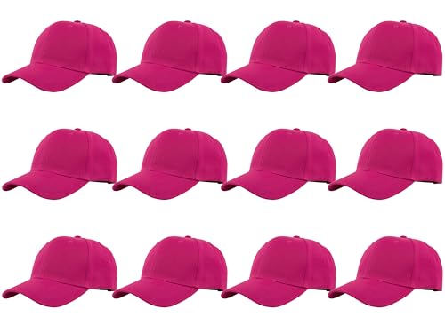 Image of Gelante Plain Blank Baseball Caps Adjustable Back Strap Wholesale LOT 12 PC'S