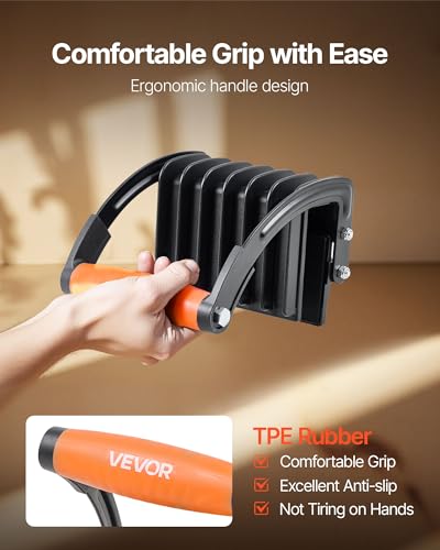 VEVOR Sperrholzträger, 90,7 kg Einzelklemmenkapazität, verstellbares Trockenbau-Tragewerkzeug für 0-25,4 mm dicke Platten, Plattenträger mit Griffen für Kunststoffplatten, Sperrholz, Trockenbau