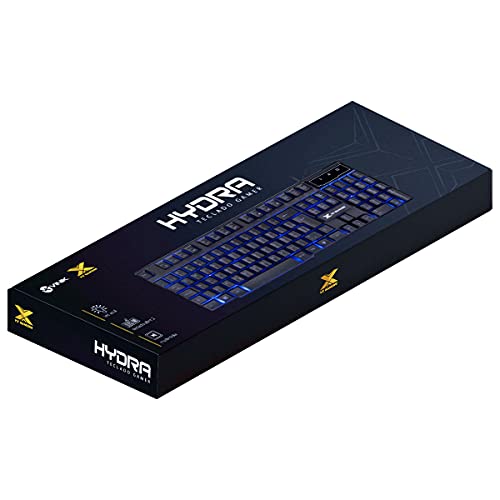 TECLADO GAMER VX GAMING HYDRA 107 TECLAS + 12 MULTIMÍDIA COM LED AZUL SENSACAO TECLA MECANICA – GT70