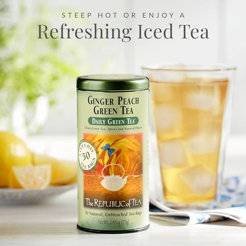 The Republic of Tea Ginger Peach Green Tea