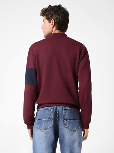 Image of Urbano Fashion Men's Cotton Color Block Sweatshirt