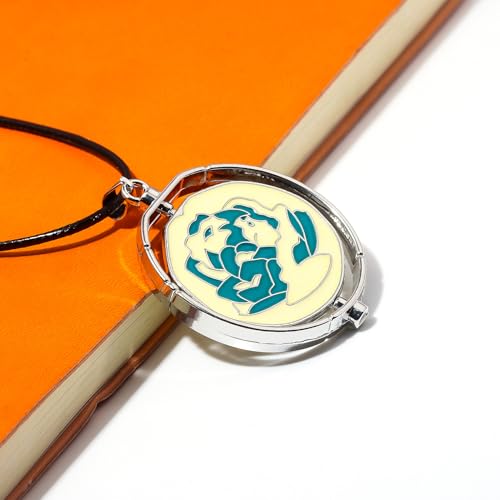 SONGCHANGJEWELRY Elegant Arcane Rose Pendant Necklace - Flip over design with delicately carved flowers - Gift to Witness Love and Friendship4