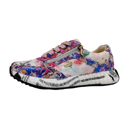 Laura Vita Deportivas BURTON1123 de la Talla 38 en Color Floral_Violet