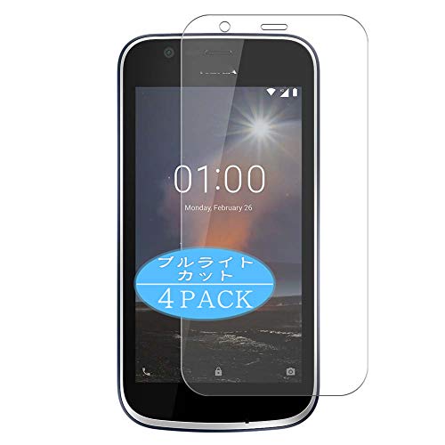 VacFun 4 Piezas Filtro Luz Azul Protector de Pantalla, compatible con Nokia 1, Screen Protector Película Protectora (Not Cristal Templado) NuevaVersión