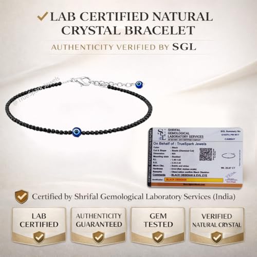 Image of Women's Black Obsidian Anklet with Evil Eye - Adjustable Silver Brass Chain, Fit, Spiritual Protection