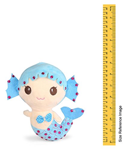 Image of Tickles Cute Mermaid Soft Stuffed Plush Animal Toy for Kids Girls Birthday Gifts (Color: Blue Size: 20 cm)