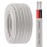 Kimbluth 8 Gauge Duplex Marine Wire Tinned Copper Boat Cable, 20ft 8 AWG Standard USA OFC Oxygen Free Copper Wire for Automotive Boat Speakers Solar Outdoors
