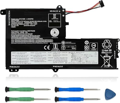 VANPIR L15M3PB0 Laptop Battery 11.25V 52.5Wh 4670mAh Replacement for Lenovo IdeaPad 330S-14AST 330S-14IKB 330S-15ARR 330S-15AST 330S-15IKB Series Notebook L15L3PB0 Black (Type A