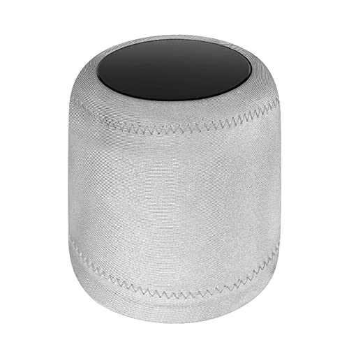 Geekria Lycra Speaker Cover for Apple HomePod 2/1, Dust Cover, Replacement Bluetooth Speaker Cover (Grey)