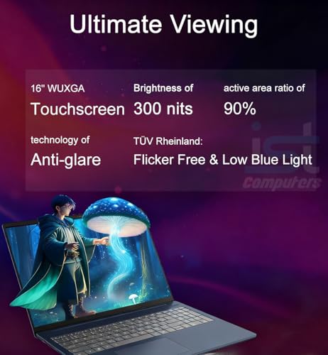 Image of Lenovo Slim 5 Touchscreen Laptop (16 inch FHD+, AMD Ryzen AI 5 340 (>i7-1355U), 16GB DDR5, 512GB SSD) Copilot+ PC for Business, Home, IR Webcam, Backlit, 11-Hr Battery Life, IST hub, Wi-Fi 7, Win 11 Home