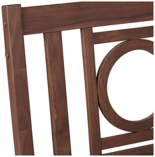 Teal Island Designs Napa Modular Natural Dark Oil Acacia Armless Chair #TOP4