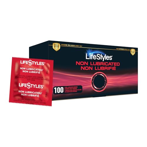 LifeStyles Non-Lubricated Natural Rubber Latex Condoms Value Pack 100 Count