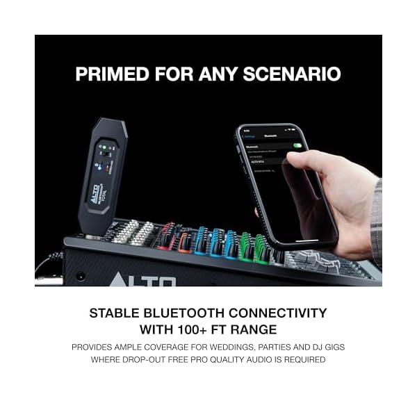 Alto Professional Bluetooth Total 2 - XLR Equipped Rechargeable Bluetooth Receiver For Mixing Desk / Audio Mixer Setups and Active PA systems - Image 6