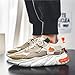 GSIGUL Men's Running Shoes Tennis Walking Shoes Athletic Gym Casual Shoes Fashion Sneakers for Men Khaki Size 9
