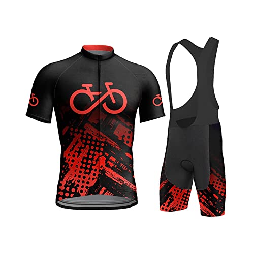 Maillot Ciclismo Corto de Verano para Hombre, MTB Ciclista Bici Ropa Culote Conjunto Traje Culotte Deportivo, Equipacion Ciclismo Bicicleta de Carretera (Color : TYP 4, Size : 5XL)