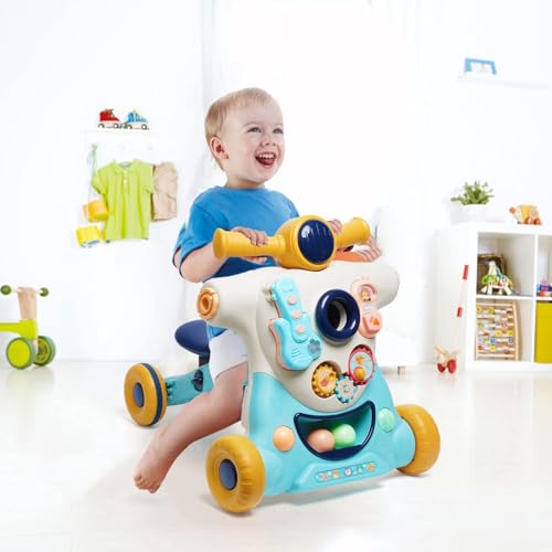 Baby Walker 3 in 1 Sit-to-Stand Baby Learning Walkers for Boys Girls Toddlers Infants 12M+, Educational Baby Walker Push Toy with Music Activity Center - Image 3